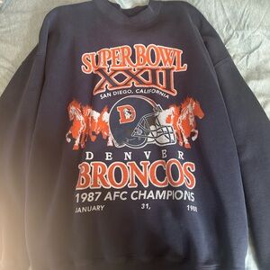 Denver Broncos Abercrombie Navy Sweater